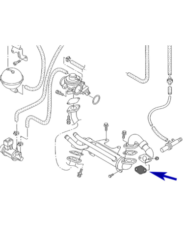EGR paplāksne 3 mm VW Audi Seat Skoda with 1.9...